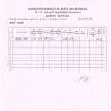 Attendance & Score Sheet