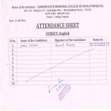 Attendance & Score Sheet