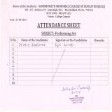 Attendance & Score Sheet